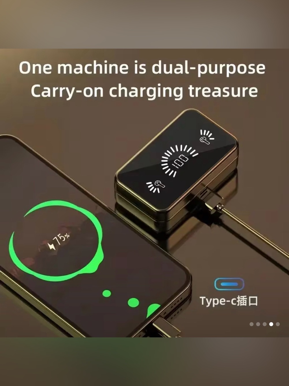 🥳 2 for $15 🥳 Wireless Bluetooth Earbuds Mirror Digital Display Charging Case - Picture 3 of 14